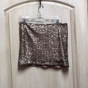 Sequin mini skirt
